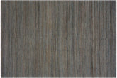 handmade Modern Kilim Grey Blue Hand-Woven RECTANGLE 100% WOOL area rug 4x6