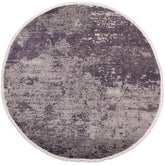 handmade Modern Round Kafkaz Grey Green Hand Knotted ROUND WOOL&SILK area rug 8' x 8'