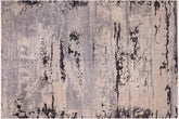 handmade Modern Kafkaz Grey Black Hand Knotted RECTANGLE 100% WOOL area rug 12' x 15'