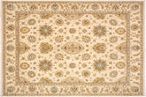 handmade Traditional Kafkaz Beige Beige Hand Knotted RECTANGLE 100% WOOL area rug 8x10