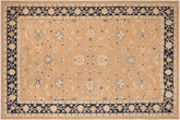 handmade Traditional Kafkaz Brown Blue Hand Knotted RECTANGLE 100% WOOL area rug 10x14