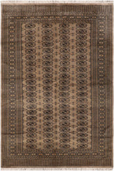 handmade Geometric Bokhara Grey Black Hand Knotted RECTANGLE 100% WOOL area rug 5 x 8