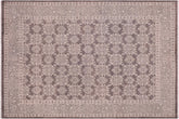 handmade Transitional Kafkaz Grey Green Hand Knotted RECTANGLE 100% WOOL area rug 8' x 10'