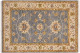 handmade Traditional Kafkaz Grey Red Hand Knotted RECTANGLE 100% WOOL area rug 2x3