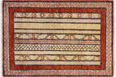 handmade Transitional Shawl Rust Grey Hand Knotted RECTANGLE 100% WOOL area rug 2x3