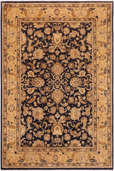 handmade Traditional Kafkaz Blue Tan Hand Knotted RECTANGLE 100% WOOL area rug 10 x 13