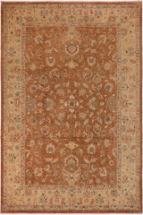 handmade Traditional Kafkaz Brown Tan Hand Knotted RECTANGLE 100% WOOL area rug 10 x 13