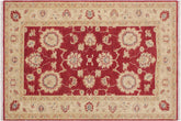 handmade Traditional Kafkaz Red Ivory Hand Knotted RECTANGLE 100% WOOL area rug 3x5