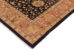 handmade Traditional Kafkaz Blue Red Hand Knotted RECTANGLE 100% WOOL area rug 10 x 13