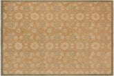 handmade Modern Kafkaz Brown Green Hand Knotted RECTANGLE 100% WOOL area rug 10' x 14'