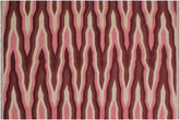 handmade Modern Kilim Ivory Pink Hand-Woven RECTANGLE 100% WOOL area rug 4x6