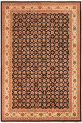 handmade Transitional Kafkaz Brown Beige Hand Knotted RECTANGLE 100% WOOL area rug 10 x 14