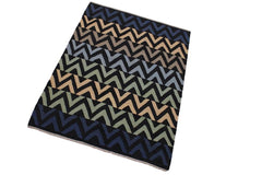 Flat Weave Kilim Antique Navaho Vintage handmade Modern Kilim Black Blue Hand-Woven Rectangle 100% Wool Area Rug 4x6