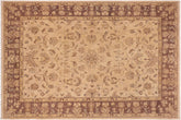 handmade Traditional Kafkaz Tan Brown Hand Knotted RECTANGLE 100% WOOL area rug 10x14