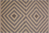 handmade Modern Kilim Ivory Grey Hand-Woven RECTANGLE 100% WOOL area rug 5x7
