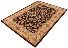 handmade Traditional Kafkaz Brown Tan Hand Knotted RECTANGLE 100% WOOL area rug 10 x 14