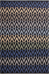 Flat Weave Kilim Antique Navaho Vintage handmade Modern Kilim Black Blue Hand-Woven Rectangle 100% Wool Area Rug 9x12
