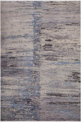 handmade Modern Kafkaz Grey Blue Hand Knotted RECTANGLE 100% WOOL area rug 10 x 14