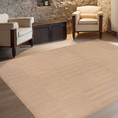 handmade Modern Gabbeh Brown Tan Hand Knotted RECTANGLE 100% WOOL area rug 10' x 14'