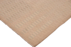 handmade Modern Gabbeh Brown Tan Hand Knotted RECTANGLE 100% WOOL area rug 10' x 14'