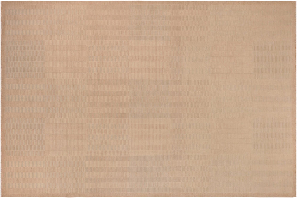 handmade Modern Gabbeh Brown Tan Hand Knotted RECTANGLE 100% WOOL area rug 10' x 14'