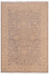 handmade Traditional Kafkaz Grey Beige Hand Knotted RECTANGLE 100% WOOL area rug 4 x 6