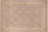 handmade Transitional Kafkaz Gray Beige Hand Knotted RECTANGLE 100% WOOL area rug 9' x 12'