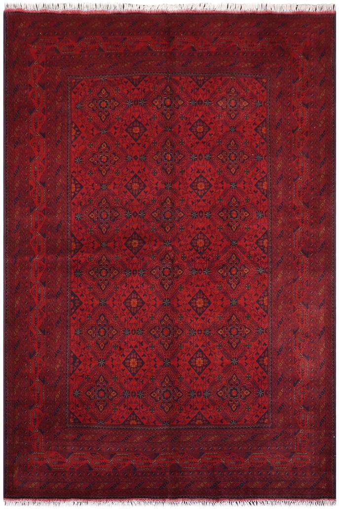 handmade Tribal Biljik Khal Mohammadi Red Blue Hand Knotted RECTANGLE 100% WOOL area rug 7x10