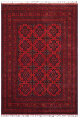 handmade Tribal Biljik Khal Mohammadi Red Blue Hand Knotted RECTANGLE 100% WOOL area rug 6x8