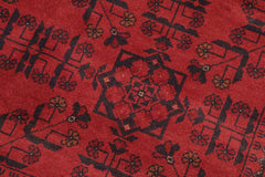 handmade Tribal Biljik Khal Mohammadi Drk. Red Drk. Blue Hand Knotted RECTANGLE 100% WOOL area rug 5x6