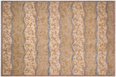 handmade Modern Kafkaz Green Blue Hand Knotted RECTANGLE 100% WOOL area rug 10' x 14'