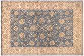 Chic Ziegler Kaylah Blue/Gray Hand Knotted Wool Rug - 8'10'' x 11'10''
