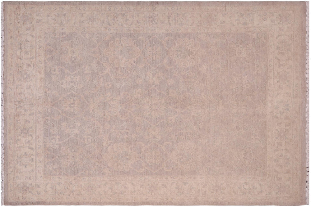 handmade Traditional Kafkaz Gray Beige Hand Knotted RECTANGLE 100% WOOL area rug 5x7