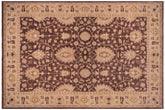 Classic Ziegler Billi Brown/Gold Hand Knotted Wool Rug - 10'2'' x 13'9''