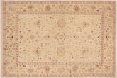 handmade Traditional Kafkaz Beige Gold Hand Knotted RECTANGLE 100% WOOL area rug 10x15