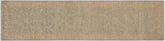 handmade Traditional Kafkaz Grey Beige Hand Knotted RUNNER 100% WOOL area rug 3' x 10'