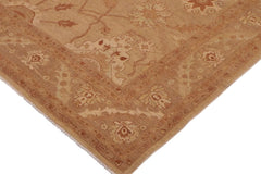 handmade Traditional Kafkaz Tan Brown Hand Knotted RECTANGLE 100% WOOL area rug 10 x 14