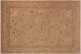 handmade Traditional Kafkaz Tan Brown Hand Knotted RECTANGLE 100% WOOL area rug 10x14