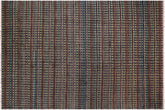handmade Geometric Berjusta Blue Beige Hand Knotted RECTANGLE 100% WOOL area rug 9' x 12'