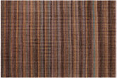 handmade Geometric Berjusta Brown Blue Hand Knotted RECTANGLE 100% WOOL area rug 9' x 12'