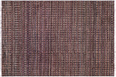 handmade Geometric Berjusta Black Rust Hand Knotted RECTANGLE 100% WOOL area rug 5' x 7'