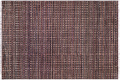 handmade Geometric Berjusta Black Rust Hand Knotted RECTANGLE 100% WOOL area rug 5' x 7'