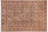handmade Transitional Marry Gold Green Beige Hand Knotted RECTANGLE 100% WOOL area rug 10x14