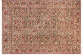 handmade Transitional Marry Gold Green Beige Hand Knotted RECTANGLE 100% WOOL area rug 10x14