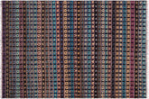 handmade Geometric Berjusta Black Gold Hand Knotted RECTANGLE 100% WOOL area rug 5' x 7'