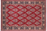 handmade Transitional Tabriz Red Black Hand Knotted RECTANGLE 100% WOOL area rug 10x15