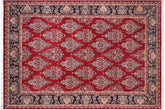 handmade Transitional Tabriz Red Black Hand Knotted RECTANGLE 100% WOOL area rug 10x15