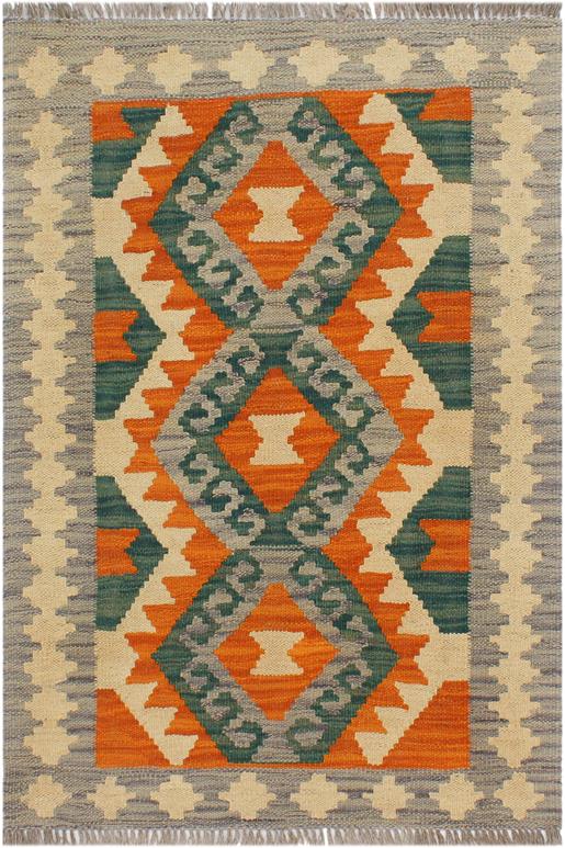 Flat Weave Kilim Antique Navaho Vintage handmade Geometric Kilim Rust Purple Hand-Woven Rectangle 100% Wool Area Rug 2x3