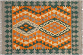 Rustic Turkish Elfriede Handwoven Kilim Wool Rug - 2'2'' x 3'1''