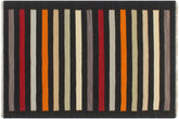 handmade Modern Kilim Black Red Hand-Woven RECTANGLE 100% WOOL area rug 3x5